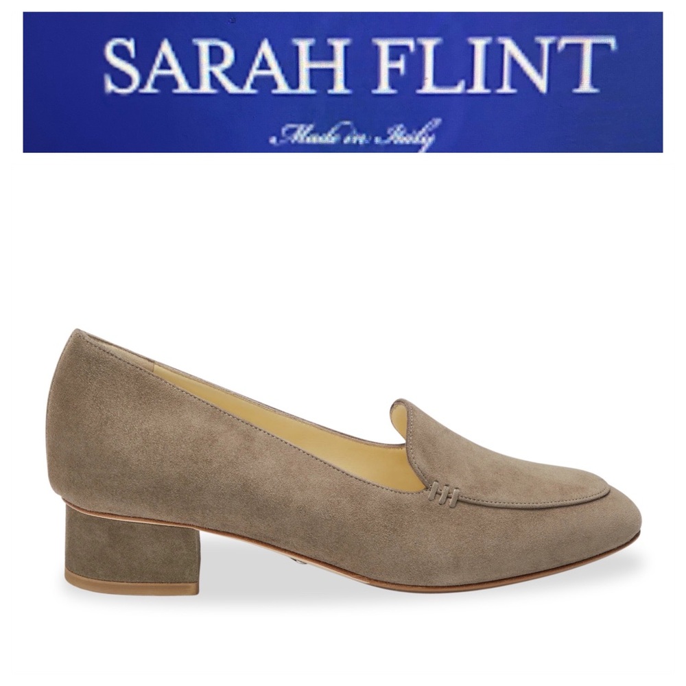 Sarah Flint Rosie Loafer in Taupe Suede IT 38.5